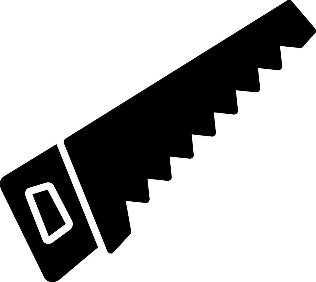 Saw Glyph Icon vector