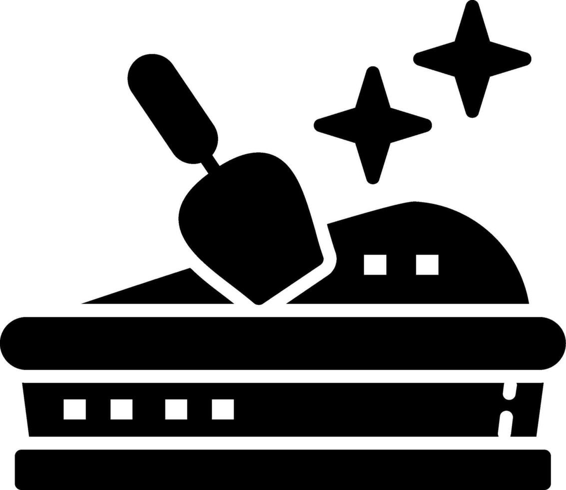 Sandbox Glyph Icon vector
