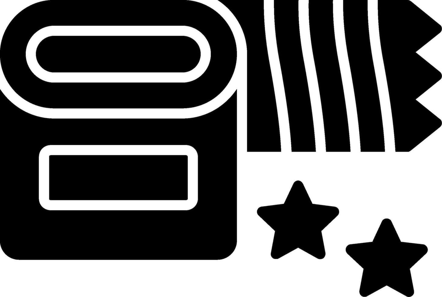 Tape Glyph Icon vector