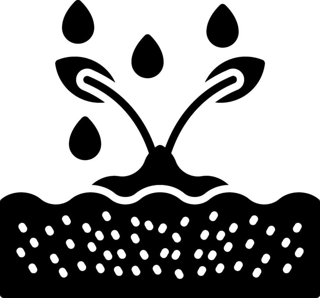 Soil Glyph Icon vector