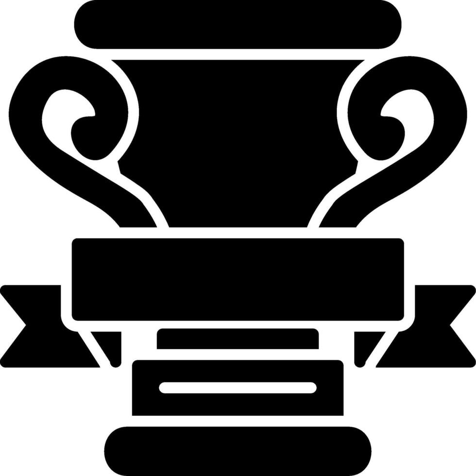 Trophy Cup Glyph Icon vector