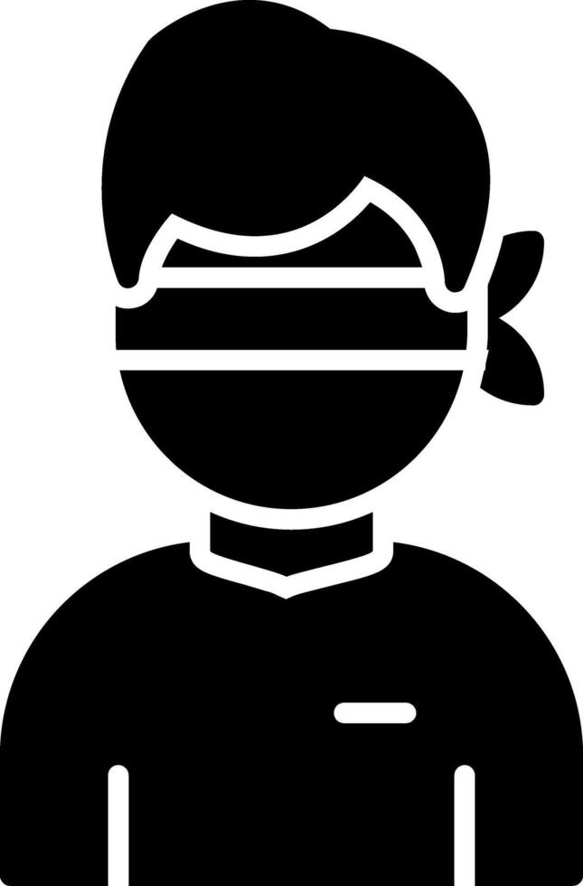 Blind Glyph Icon vector