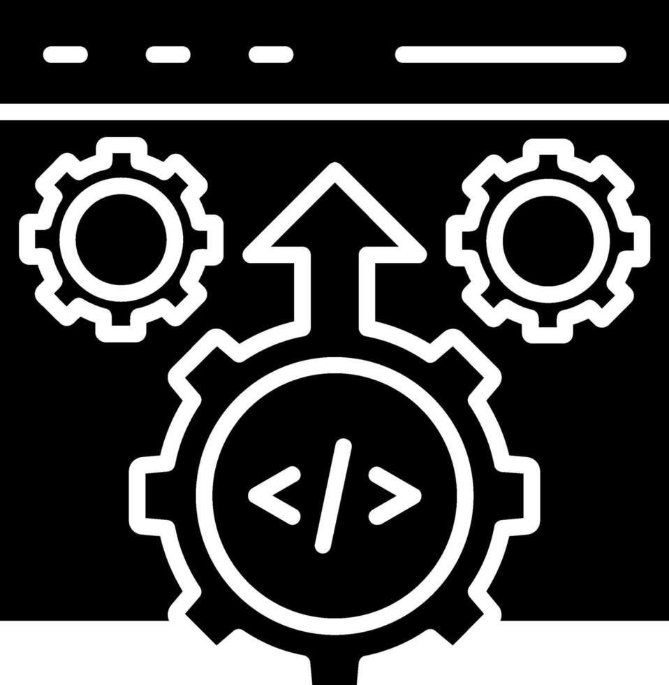 Configuration Glyph Icon vector