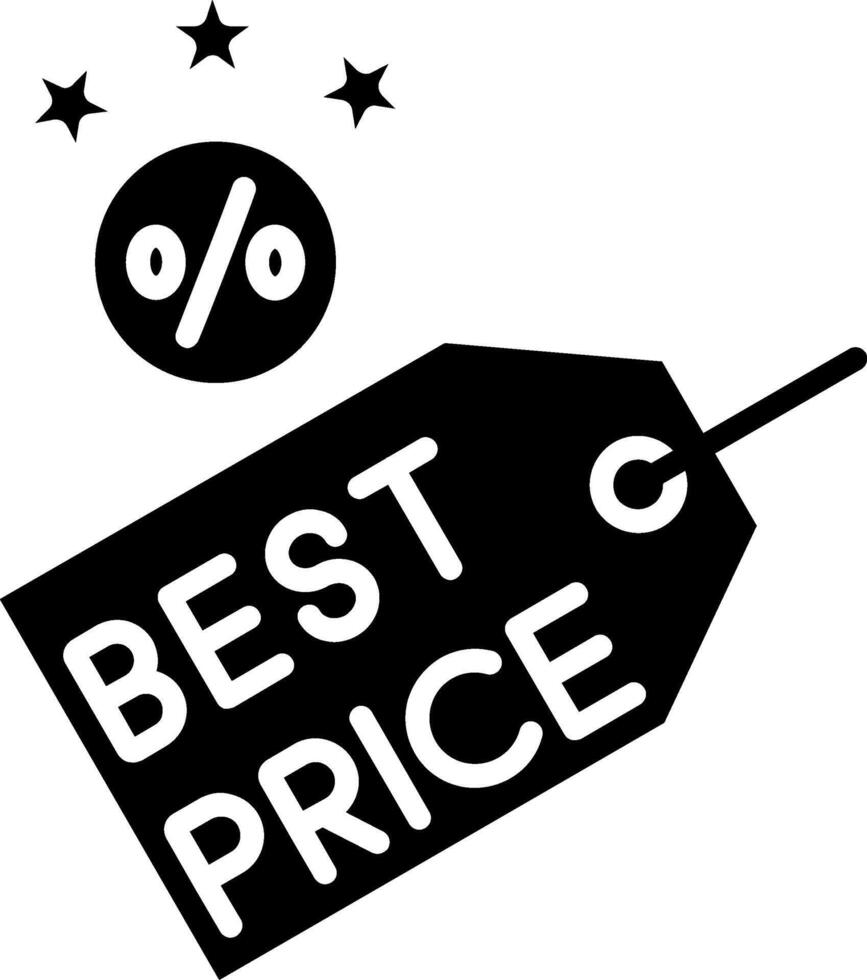 Best Price Glyph Icon vector