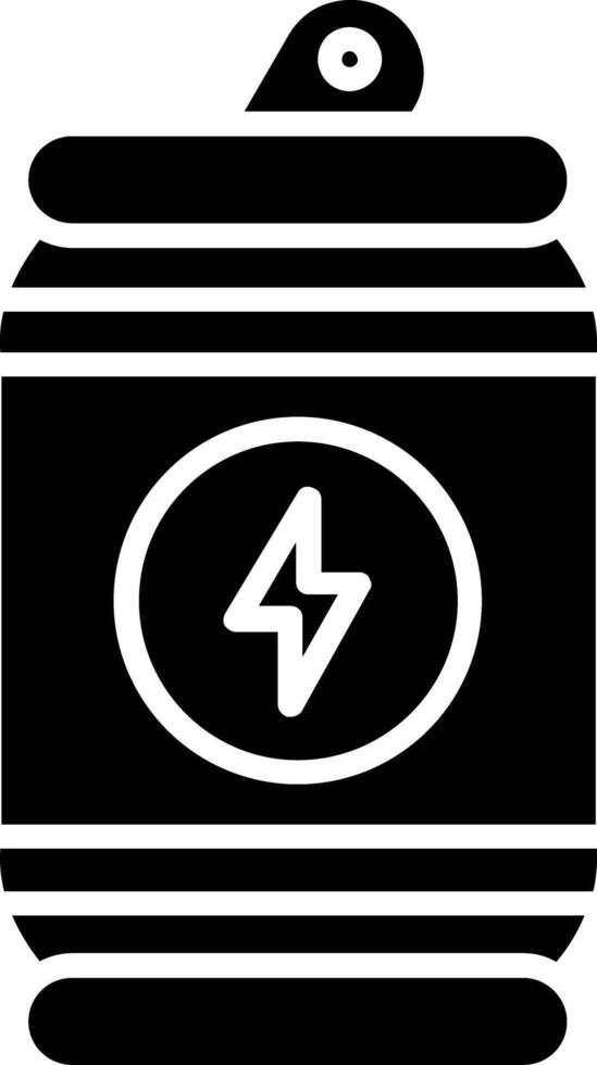Energy Drink Glyph Icon vector