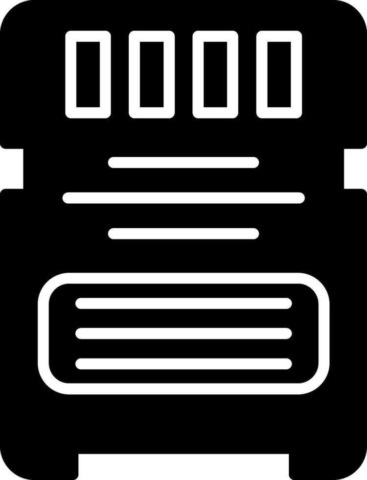 Card Glyph Icon vector