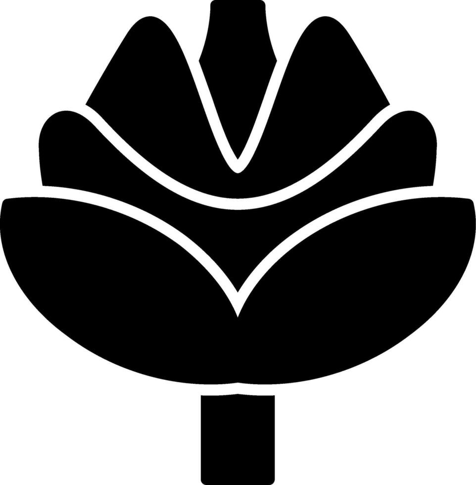 Crocus Glyph Icon vector