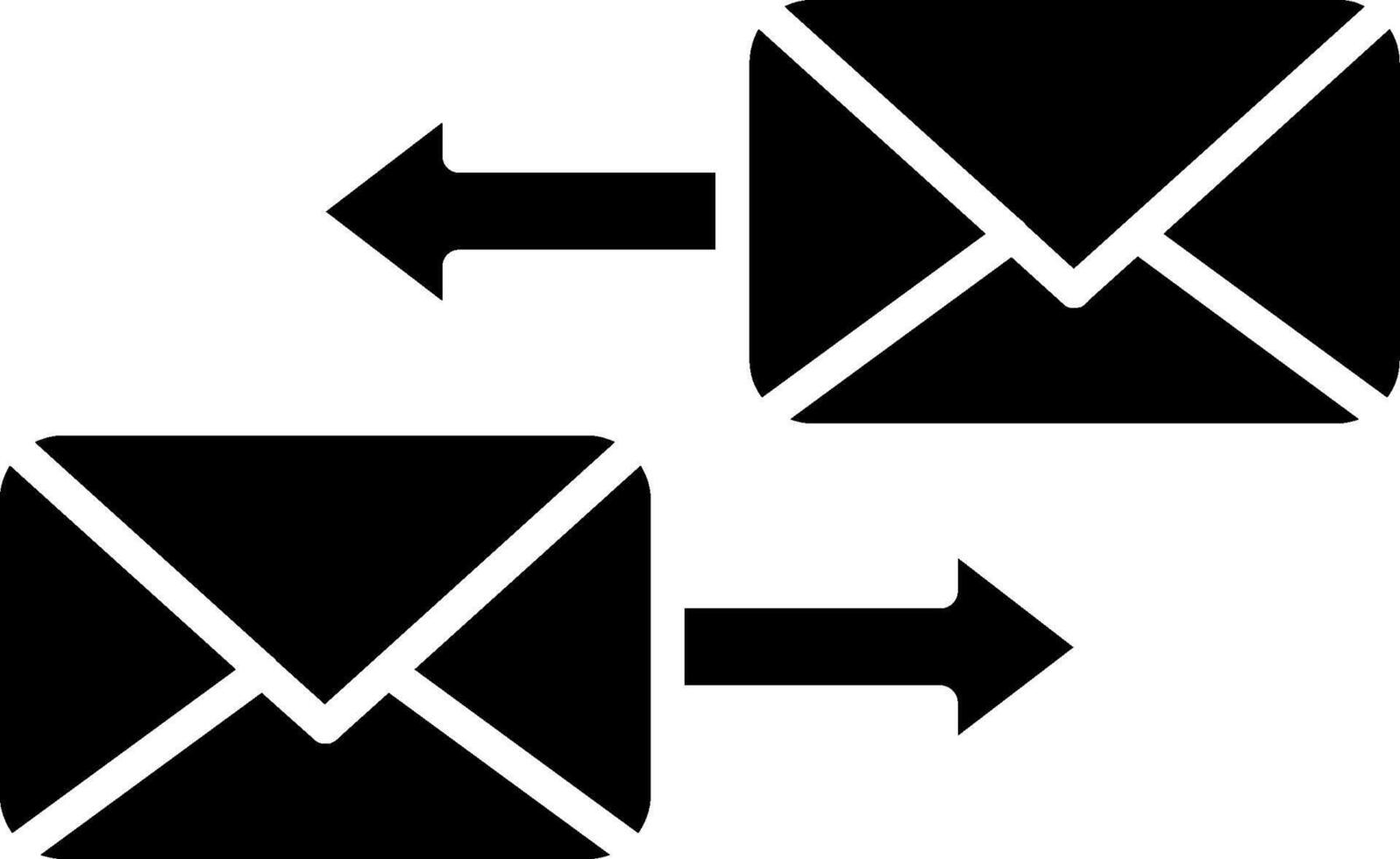 Envelope Glyph Icon vector