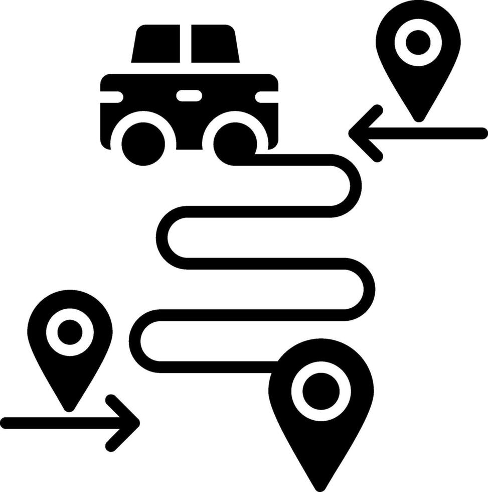 Destinations Glyph Icon vector