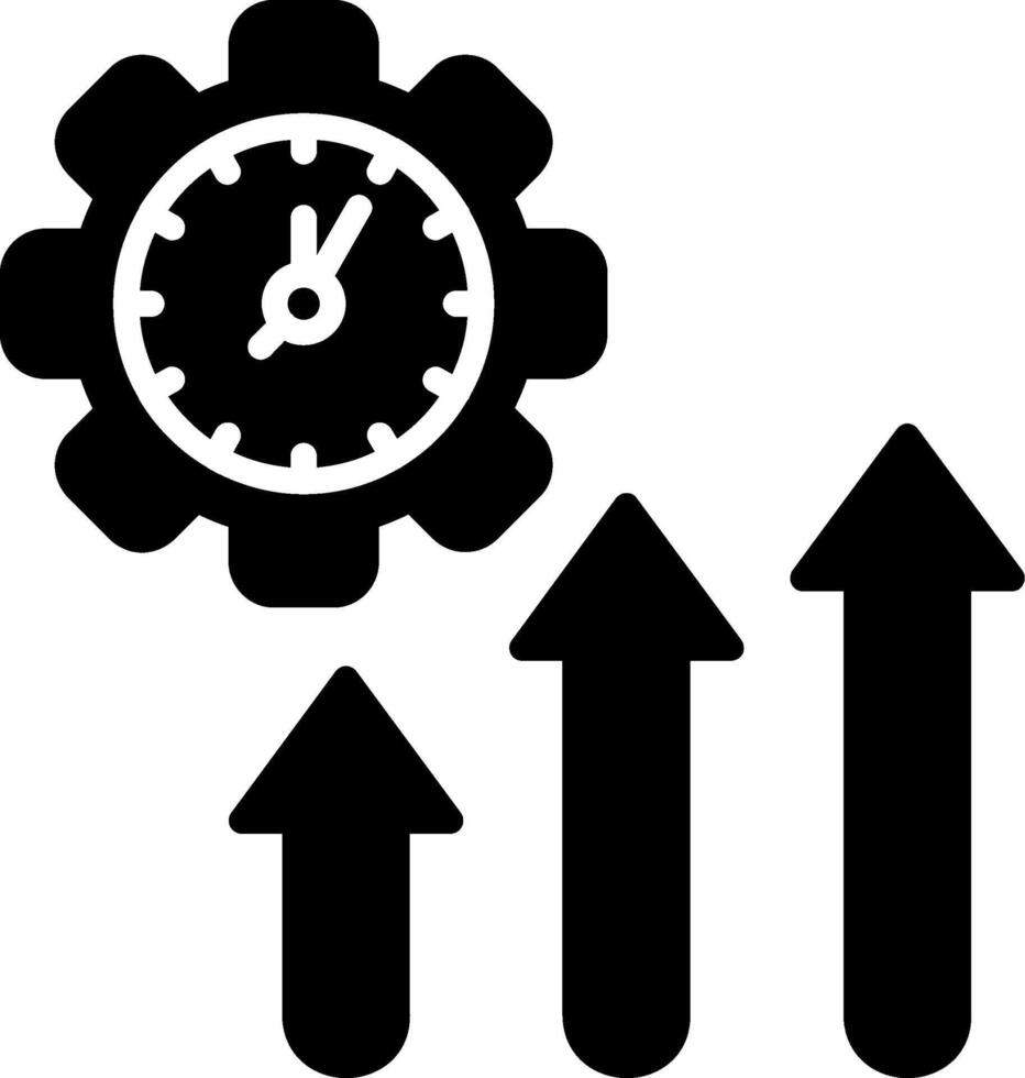 Efficiency Glyph Icon vector