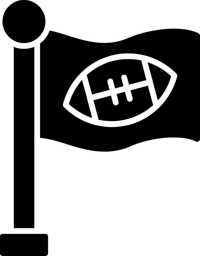Flag Glyph Icon vector