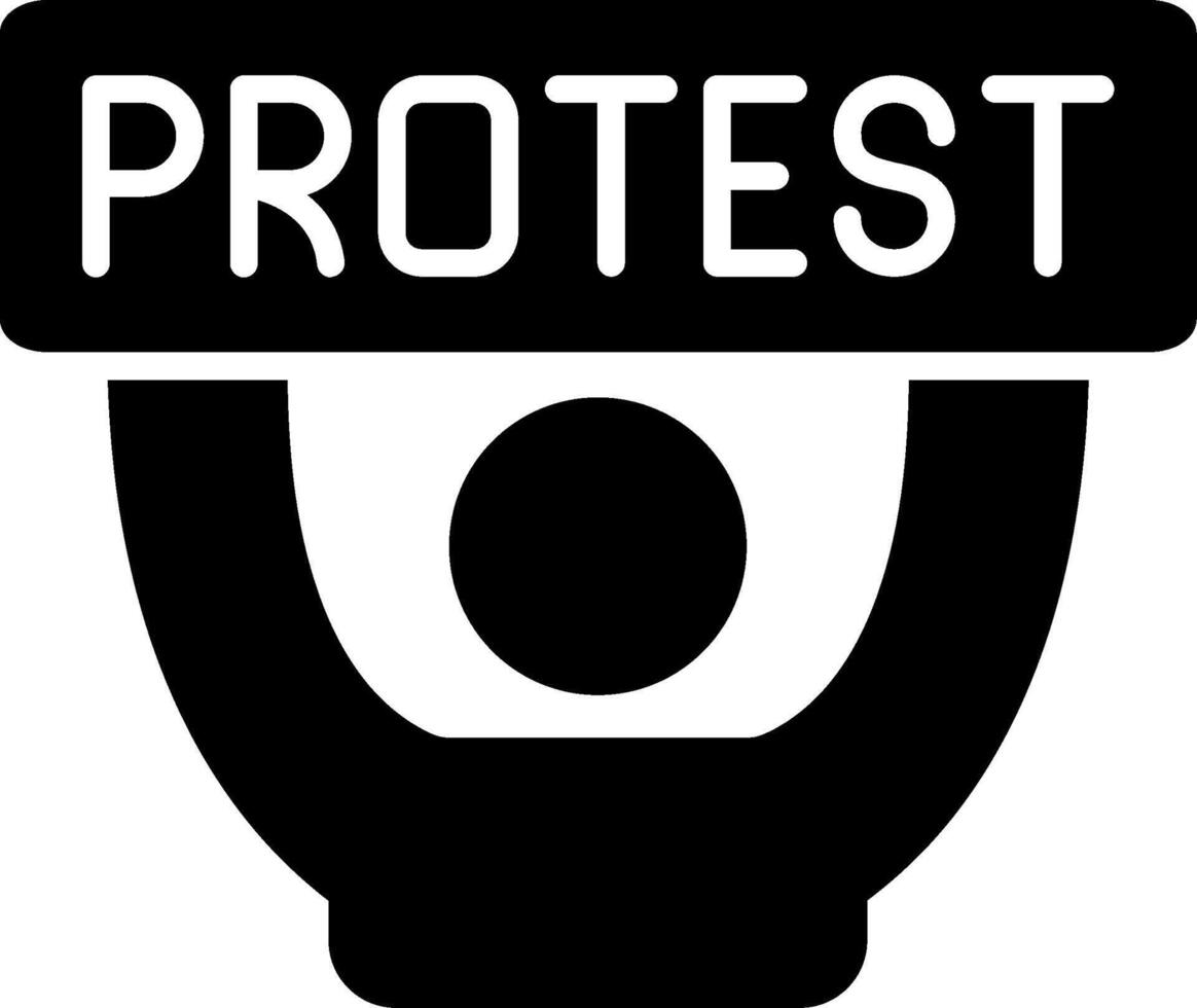 Protest Glyph Icon vector