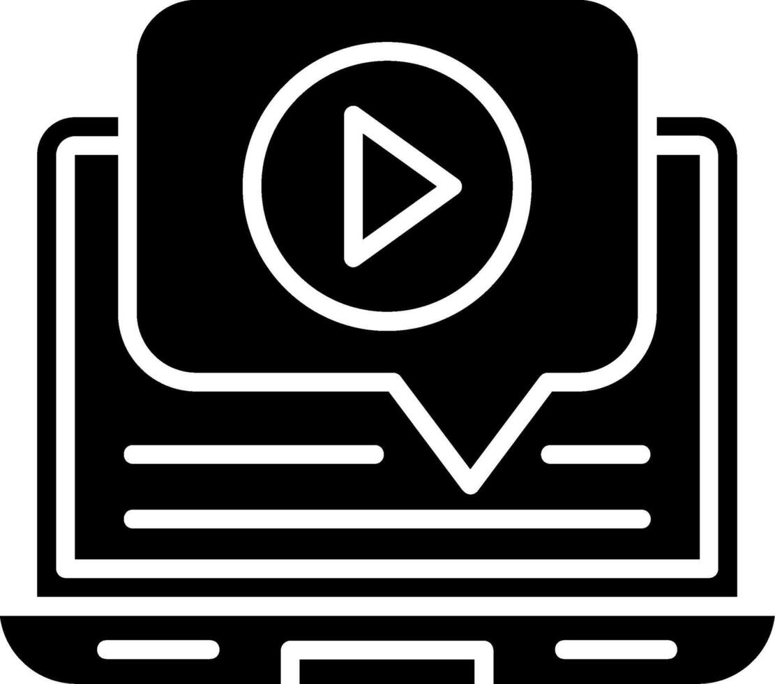 Tutorial Glyph Icon vector