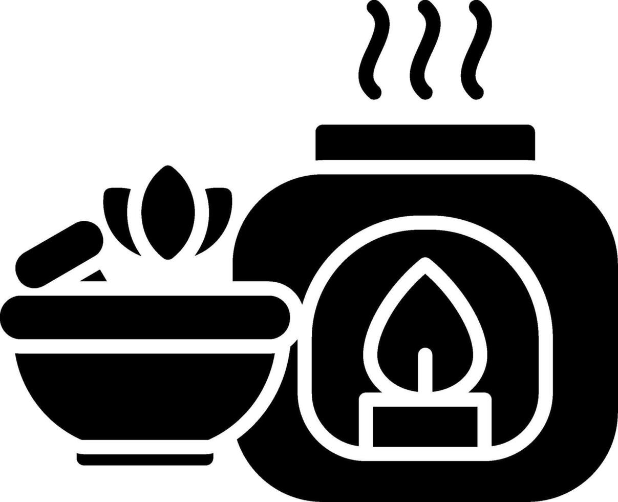 Aromatherapy Glyph Icon vector