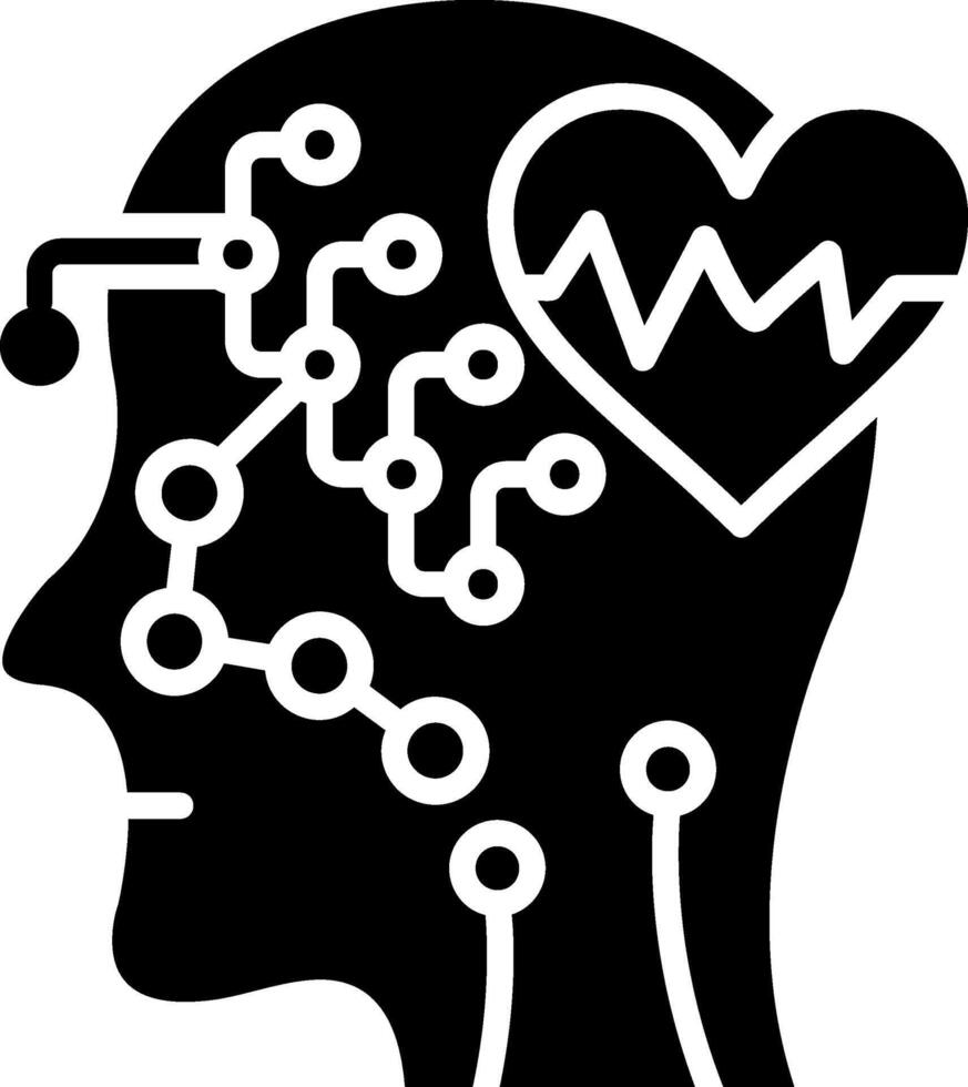 Ai Glyph Icon vector