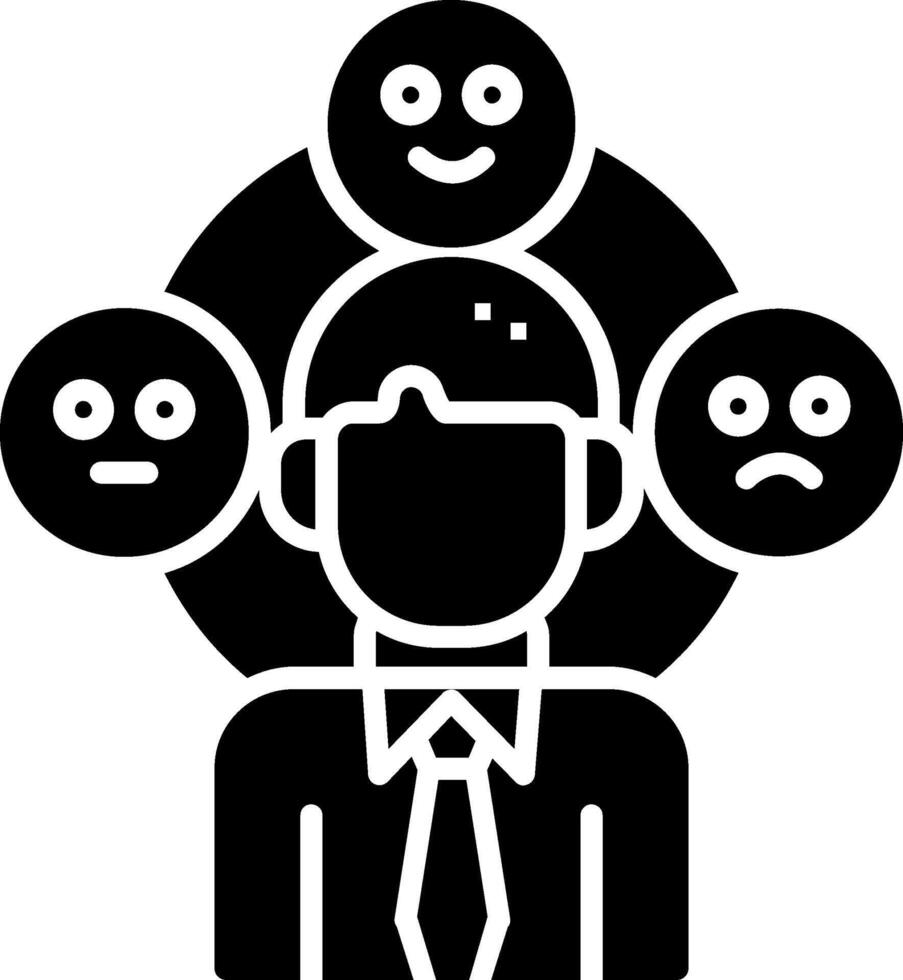 Behavior Glyph Icon vector