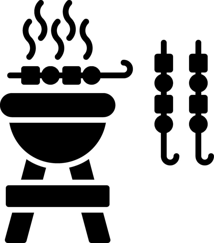 Barbeque Glyph Icon vector