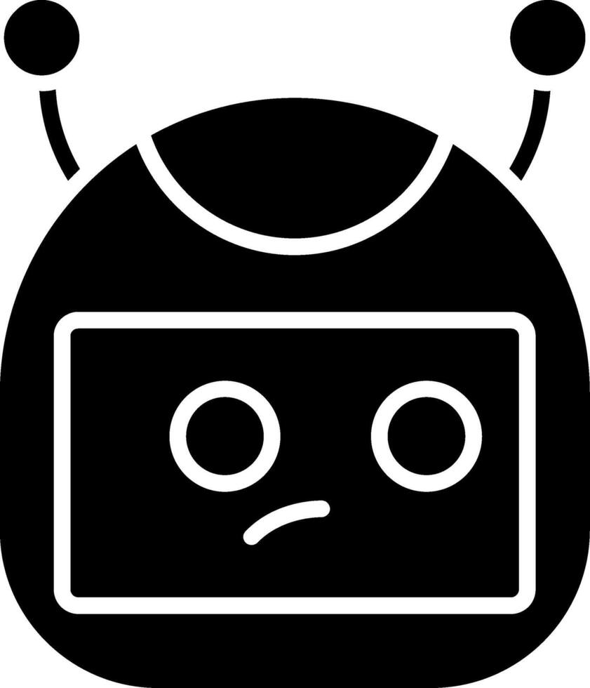Bot Glyph Icon vector