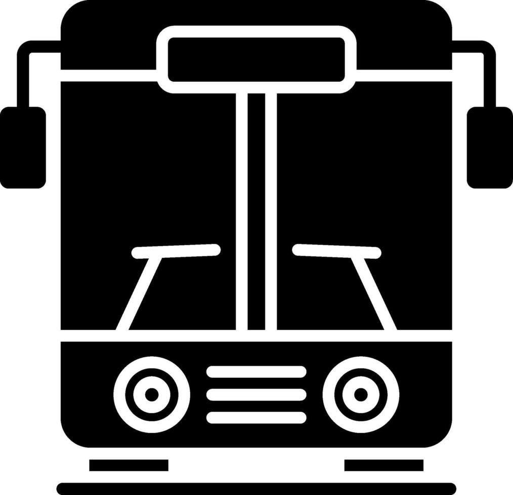 Bus Glyph Icon vector