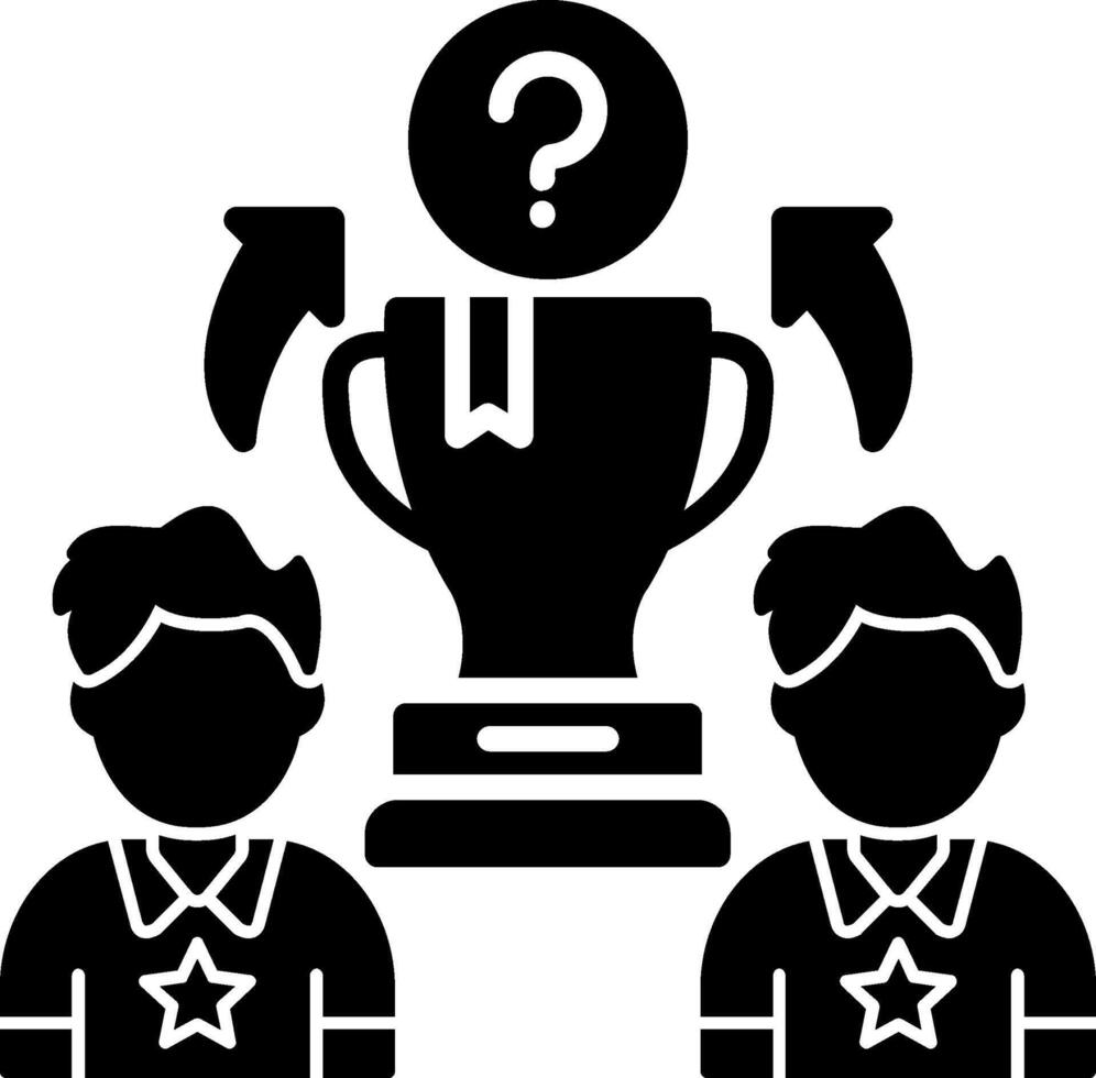 Competition Glyph Icon vector