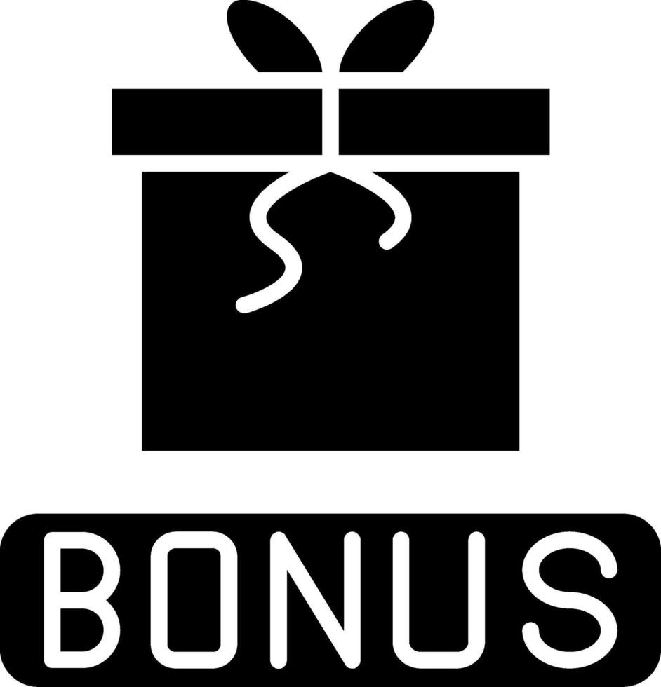 Bonus Glyph Icon vector
