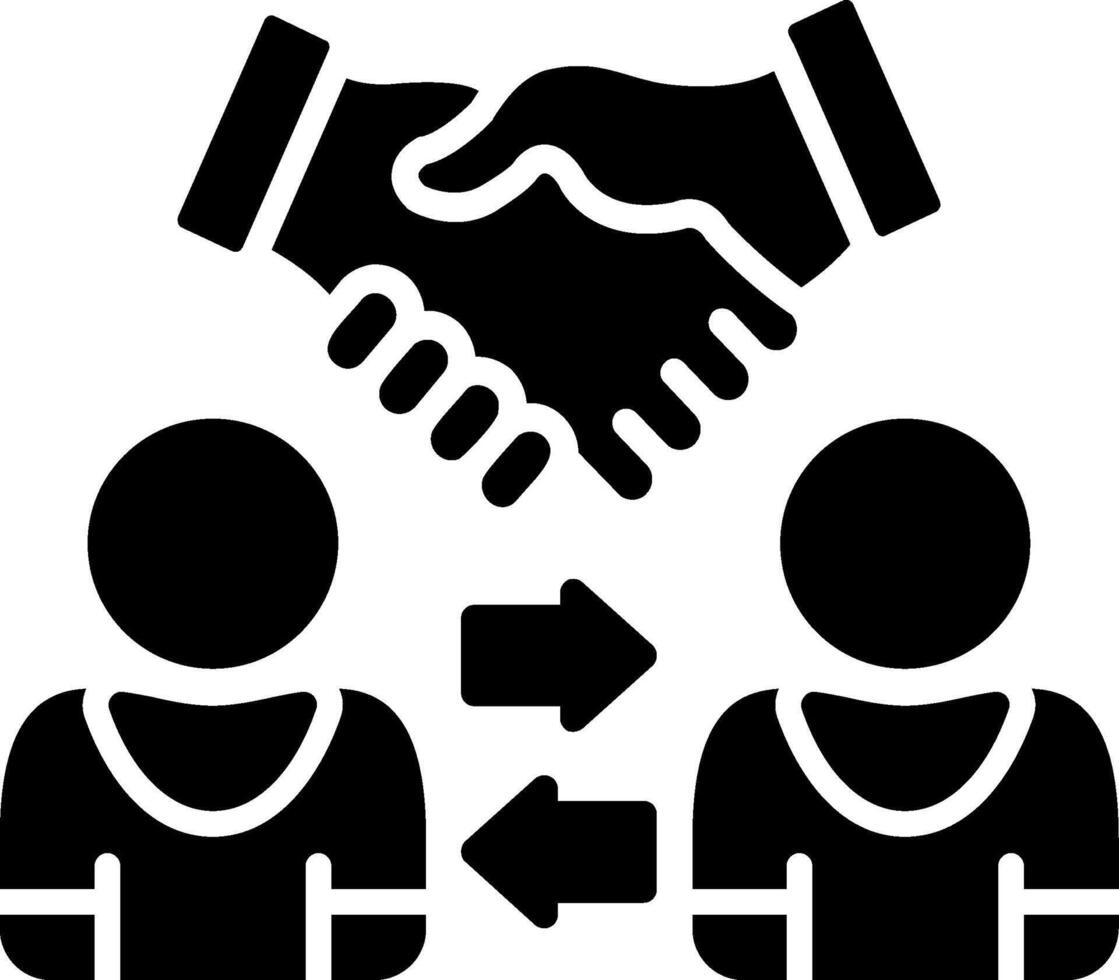 CRM Glyph Icon vector