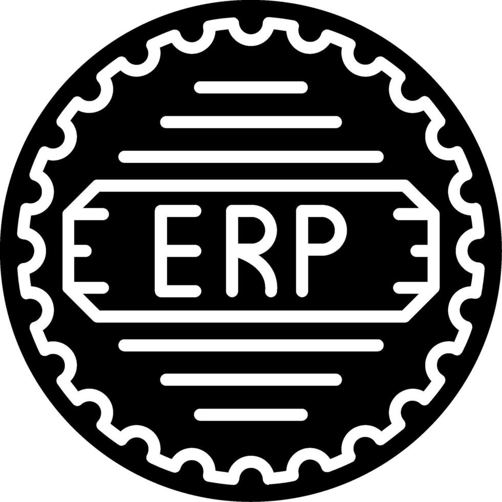 Erp Glyph Icon vector