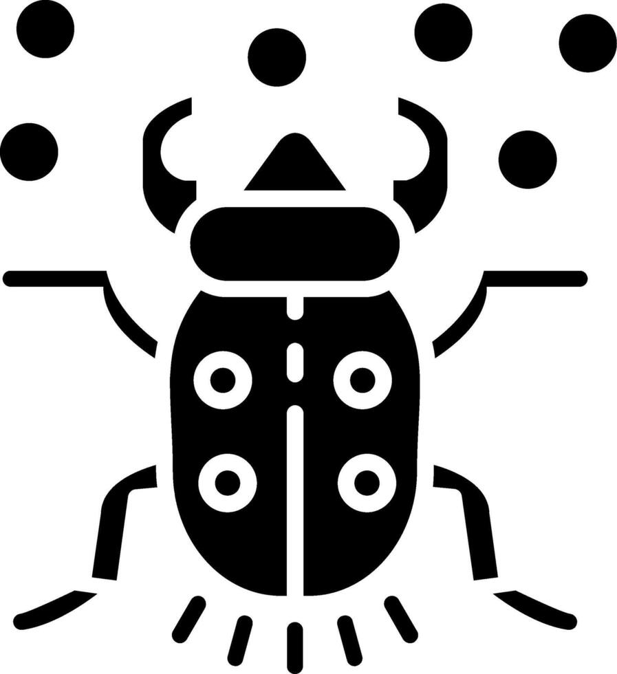 Insect Glyph Icon vector