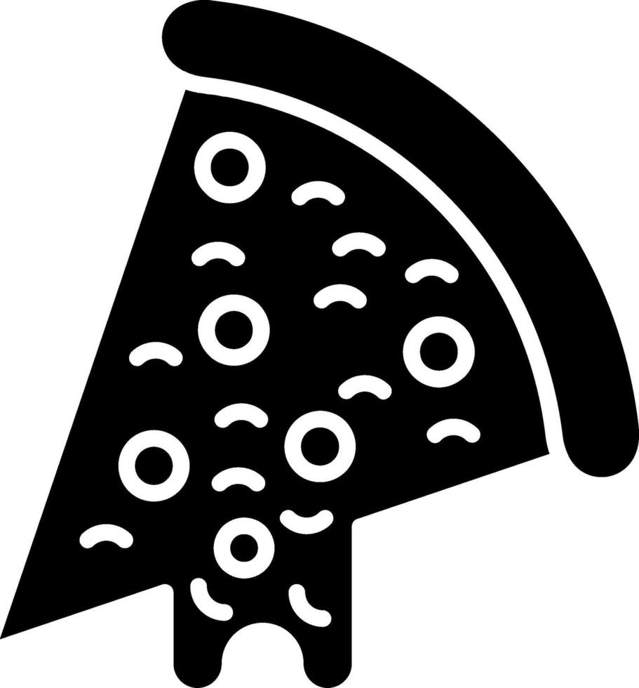 Pizza Glyph Icon vector