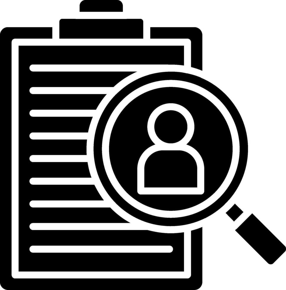 Prospecting Glyph Icon vector