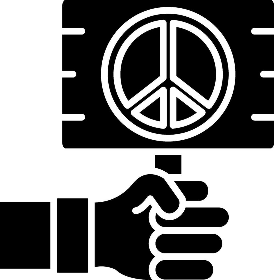 Protest Glyph Icon vector