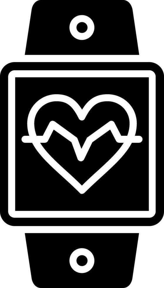 Smartwatch Glyph Icon vector