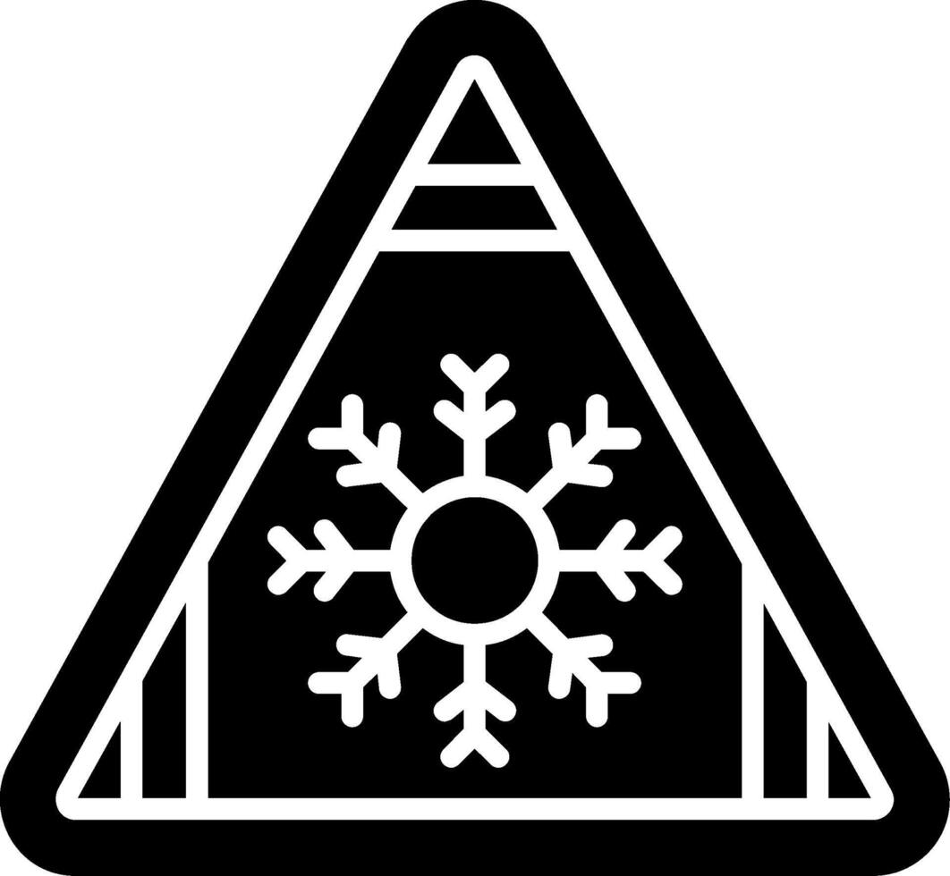 Snow Glyph Icon vector