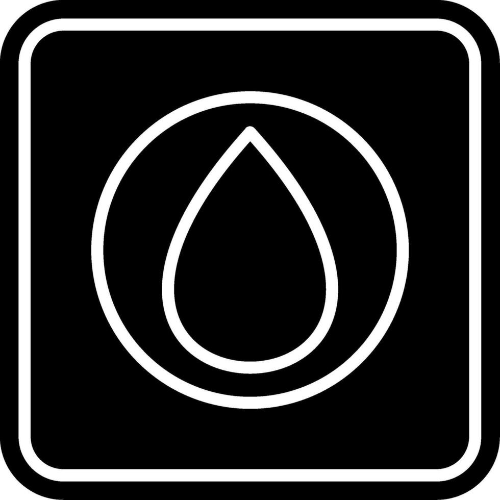 Water Drop Glyph Icon vector