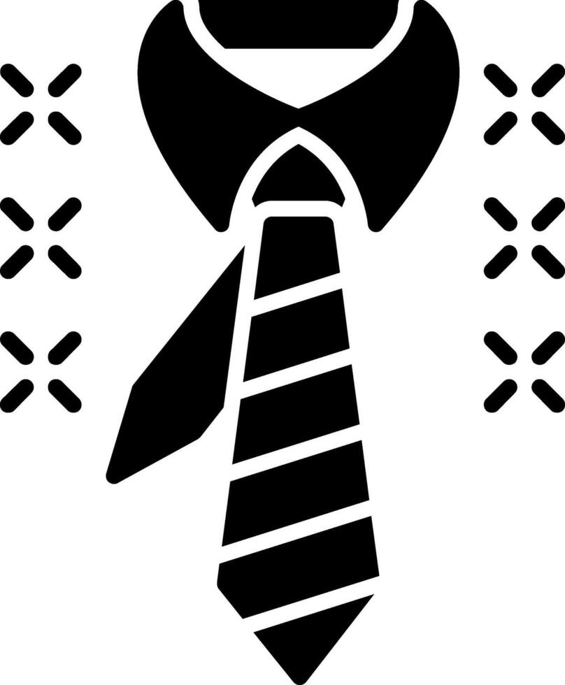 Tie Glyph Icon vector