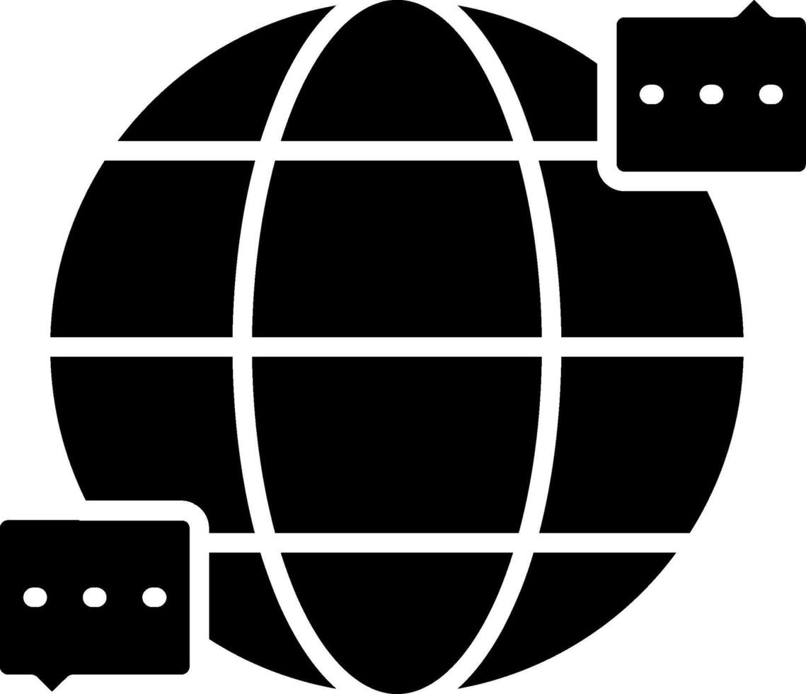 World Glyph Icon vector