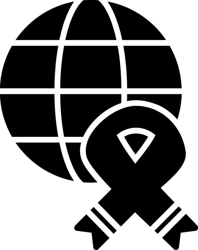 Awareness Day Glyph Icon vector