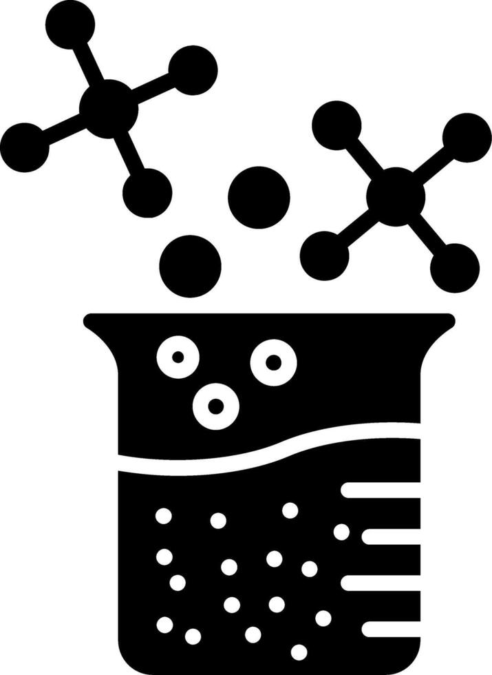 Beaker Glyph Icon vector