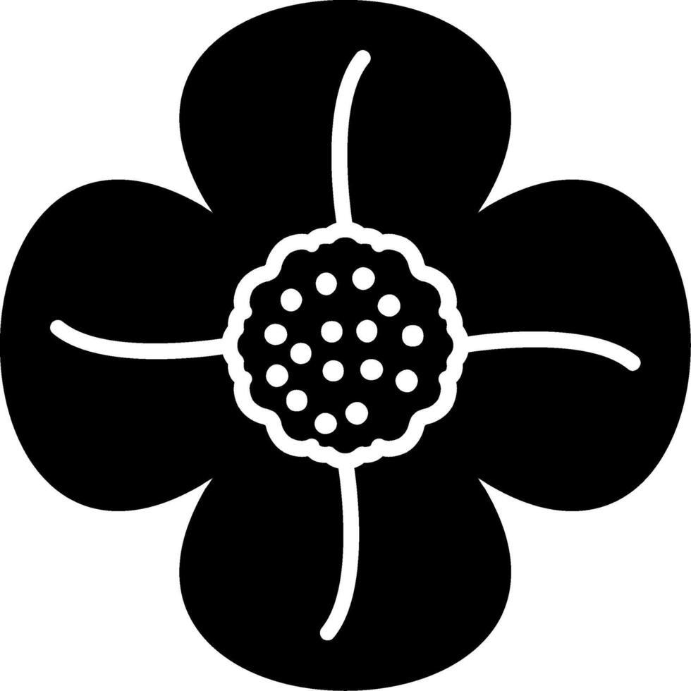 Bouvardia Glyph Icon vector