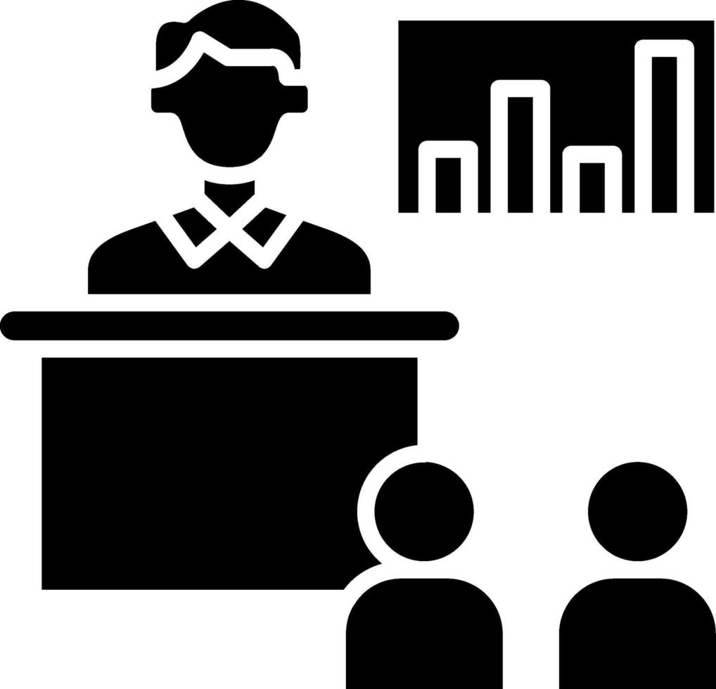 Training Glyph Icon vector