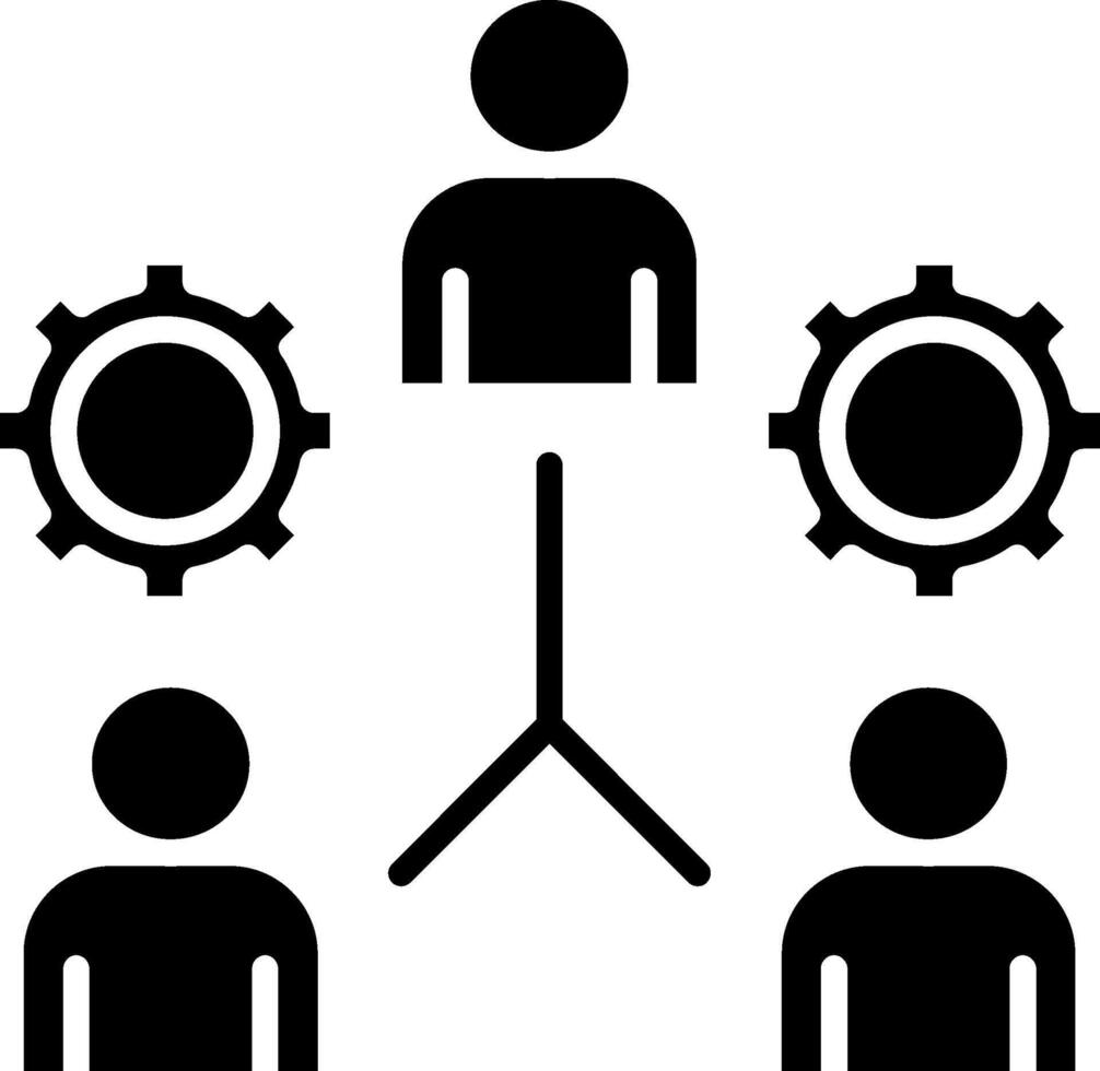 Team Glyph Icon vector