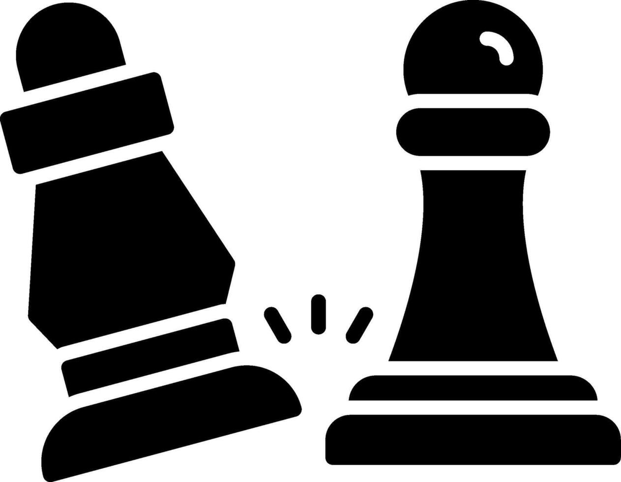 Attack Glyph Icon vector