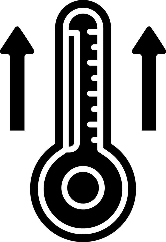 Temperature Glyph Icon vector