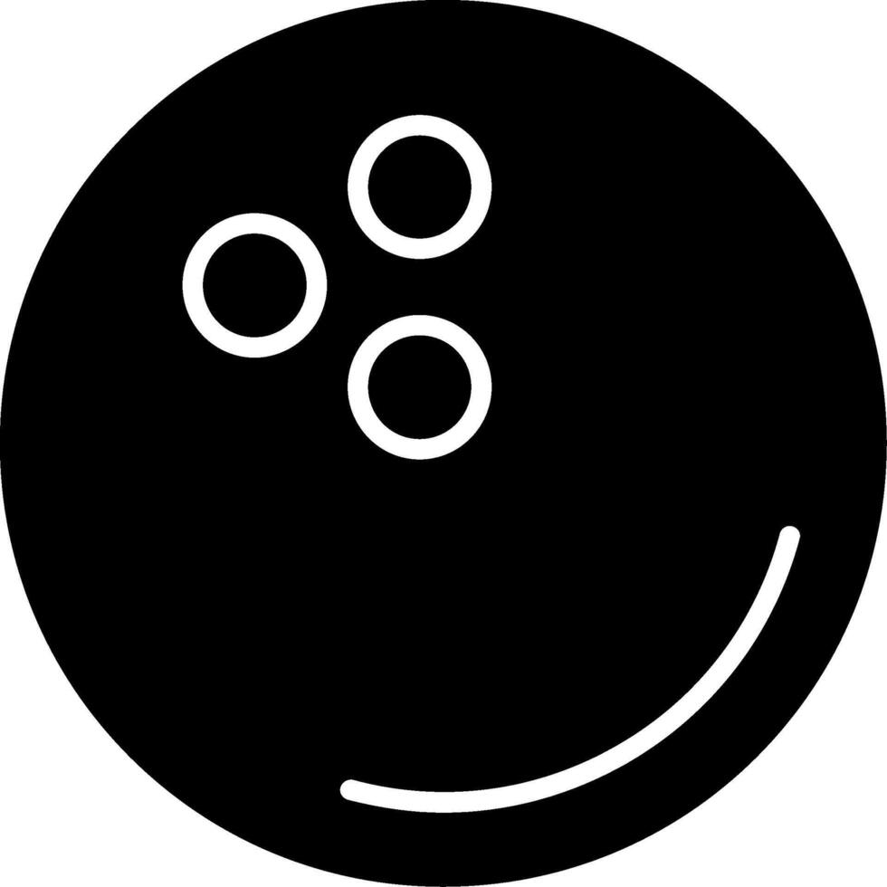 Bowling Ball Glyph Icon vector