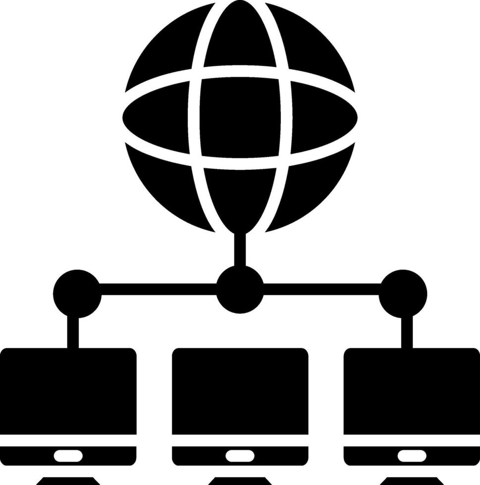 Computer Networks Glyph Icon vector