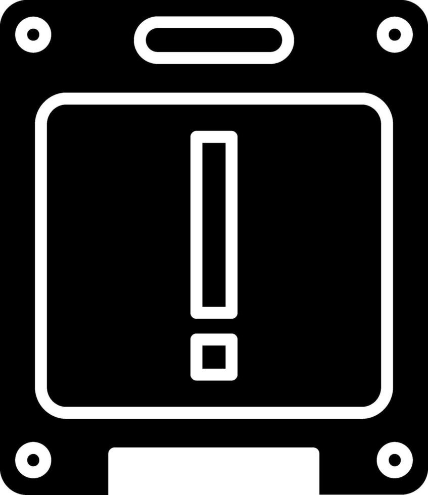 Alert Glyph Icon vector