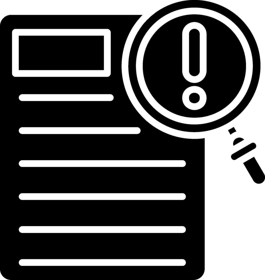 Contingency Glyph Icon vector