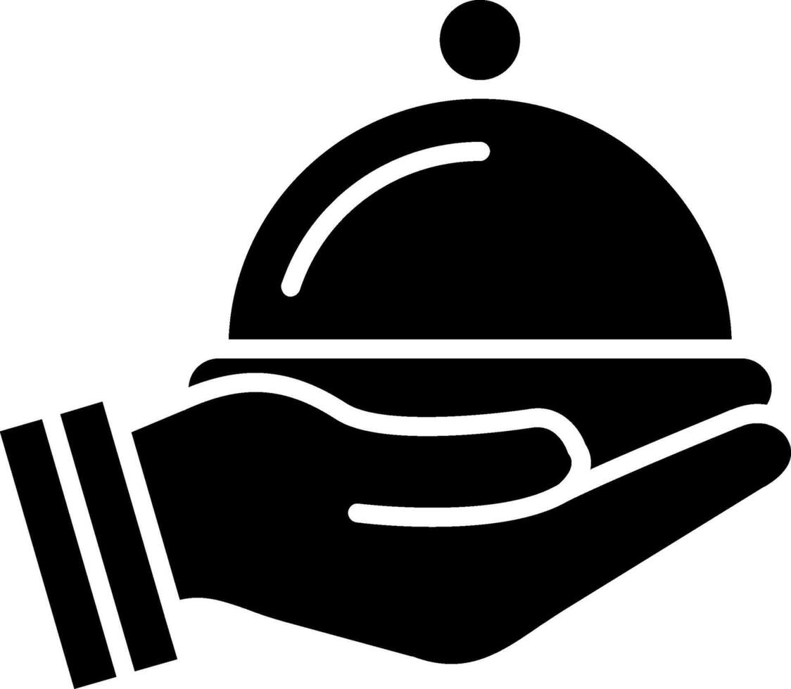 Food Tray Glyph Icon vector