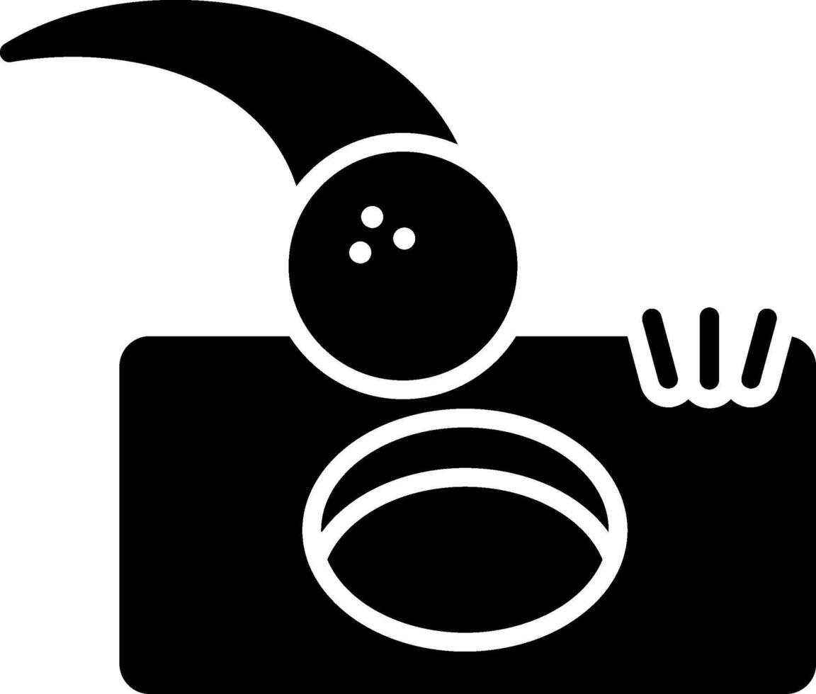 Hole In One Glyph Icon vector