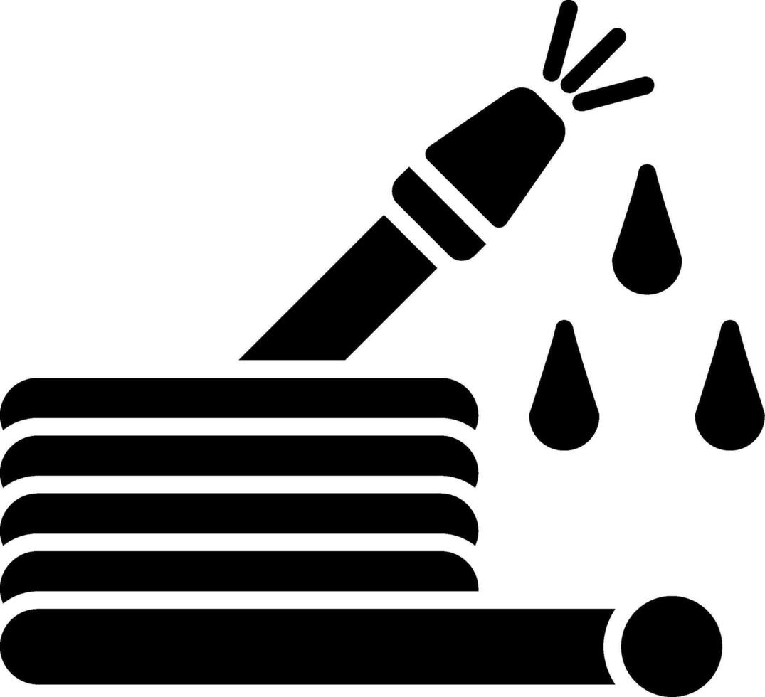 Hose Glyph Icon vector